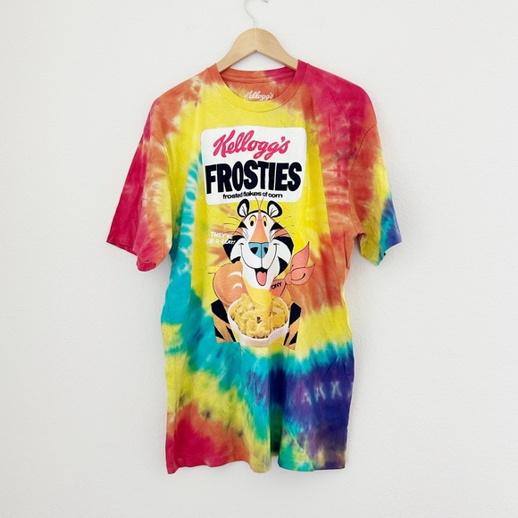 NEW Kellogg’s Frosted Flakes Tie Dye Graphic Tee - Picture 6 of 6